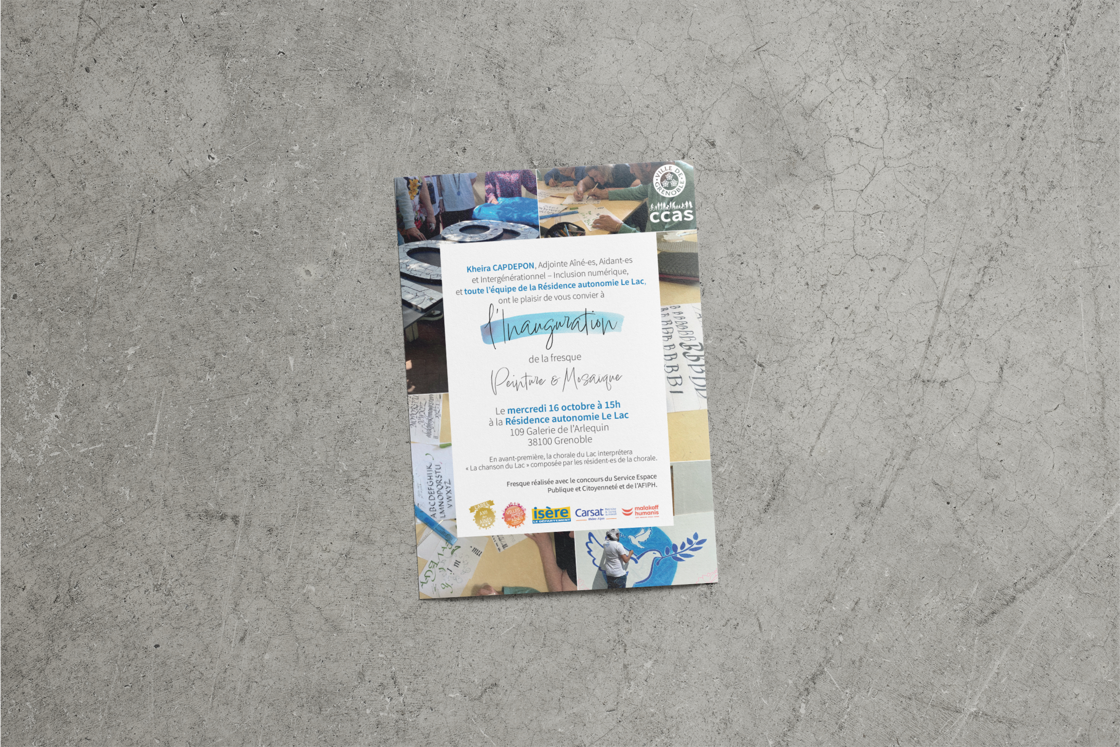 Invitation inauguration fresque